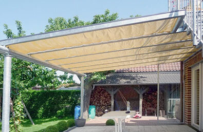 Queen Line Sonnenschutz mit Sonnensegel: Inspiration