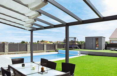 Queen Line Sonnenschutz mit Sonnensegel: Inspiration