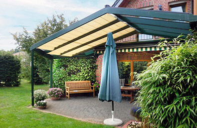 Queen Line Sonnenschutz mit Sonnensegel: Inspiration